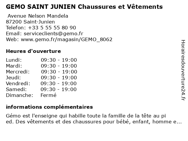 Gemo sales st junien